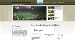 Desktop Screenshot of packersfootballtickets.com
